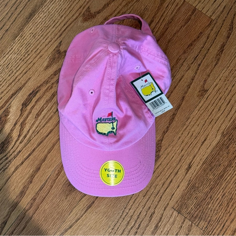 NWT Masters Golf Tournament Hat Pink Youth Adjustable Augusta National